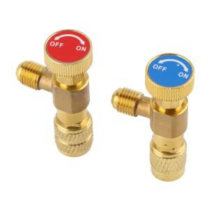 2개 액체 안전 밸브 R410A R22 에어컨 냉매 14인치 어댑터