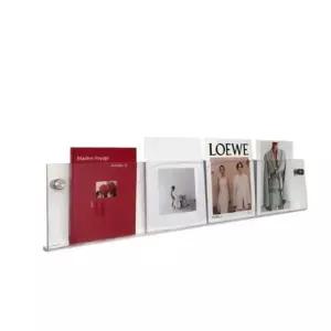 [라일리생활건강] Rly 벽선반 벽걸이 책꽂이 잡지 브러셔 투명 꽂이 8