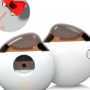 K65 자동 손톱 깎이 화이트 전동 정리 네일트리머 자