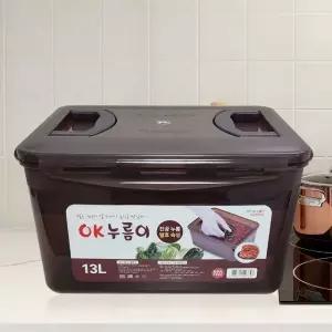 밀폐김 조아통 13L밀폐용기 누름이포함김 직사각김치보관통 (WFJ761B)