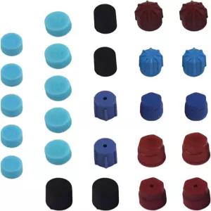 페리안 26PCS R12 R134a 자동차용 AC 캡 10사이즈 에어컨 서비스 시스템 충전 포트 A/C 밸브 씰링 커버