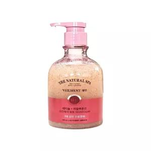 온더바디 벨먼 내추럴 스파 수분광채 사해소금 스크럽 바디워시 블랙로즈향, 400ml, 1개