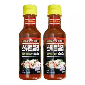 오뚜기 스위트 칠리 소스 350g 2개 튀김요리 월남쌈 샤브샤브