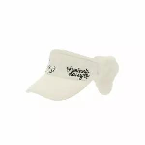[하프클럽/디즈니골프]여성 캐릭터 아트웍 퍼 선바이저 썬캡 방한 모자 DM3LAC007