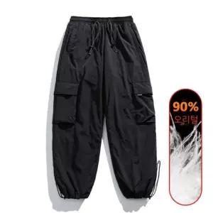 훌리오 남자면바지 가을 겨울 커플 패딩 바지캐주얼 방수 바람막이 스키 UNO4