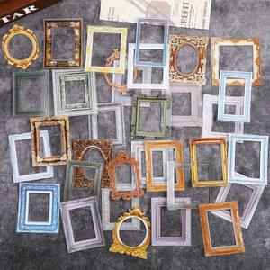 오룰라 180pcs 스크랩북 액자, 정크 저널용 액자 스티커, 붙여넣기 가능한 빈티지 사진 DIY 스크랩북용 장식품 저널 공예 앨범