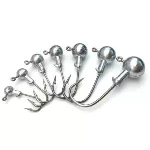 2.5G 지그헤드 50개 벌크 지그헤드 지그헤드바늘 광어낚시 배스낚시