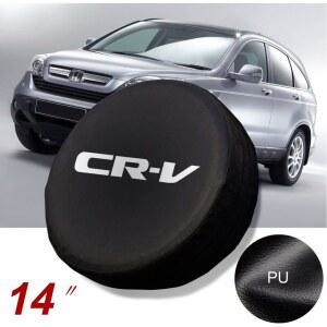 휠스페이스 PU 스페어 타이어 커버 휠 프로텍터 비바람에 견디는 가죽 14 혼다 CR V CRV 직경 23 27