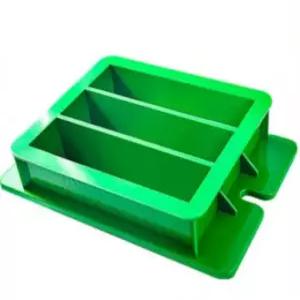 콘크리트 시험 블록 몰드 강도 측정용 플라스틱 압축 블록 시멘트 모르타르 불투수성 배관 건축자재용