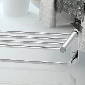 HLBATH 스텐레스 수건걸이 2단 욕실수건 선반 IBA3030 욕실선반 수건걸이