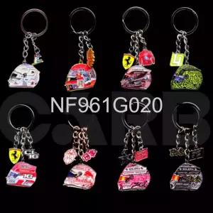  2025 F1 그랑프리 레이싱 헬멧 키링 베르스타펜 해밀턴 노리스 모형 열쇠고리 굿즈