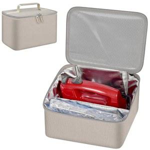 Steadtep KitchenAid 5 /6 / 7 /9 울트라 파워 스피드 핸드 믹서용 디지털 핸드 믹서 휴대용 가방, 주방 보조 믹서 액세서리용 손잡이가 달린 휴대용 여행 보관 케이스 백 (박스만 해당) (베이지)