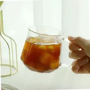 홈카페 유리잔 사무용 예쁜잔 400ml 2p