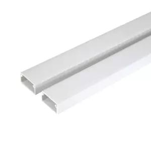 PVC 사각화이트 몰딩 전선커버 폴대 쫄대 몰딩가정용 몰딩사각우드