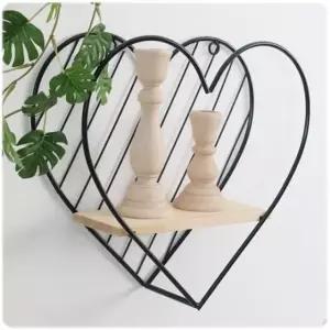 미니 벽선반 하트 인테리어 소품 데코 진열선반 벽선반 공간활용선반