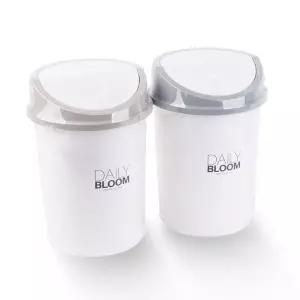 원형 스윙 휴지통 쓰레기통 사무실 다용도 원룸 8L 사각휴지통