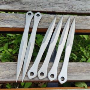 개 표창 스로잉 나이프 칼집이 야외 투검 바늘 캠핑용 다용도 운반 한 블레이드 프레