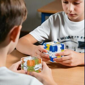 미니 3D 미로 매직 큐브 피젯 장난감 어린이 구슬 퍼즐 논리적 사고 안티스트레스 지능