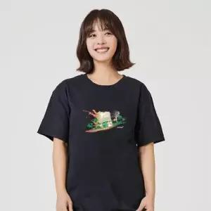 키밍 음악 그래픽 포스터 그래픽 반팔티 캐쥬얼 W76841F