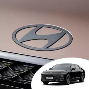 그랜져 GN7 현대 로고 블랙 순정 교체형 신형 본넷 엠블렘 튜닝 프론트 전면 마크 악세사리