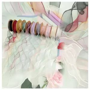 쉬폰리본 선물포장 리본공예 DIY 리본도매 리본재료 선물포장리본 예쁜리본