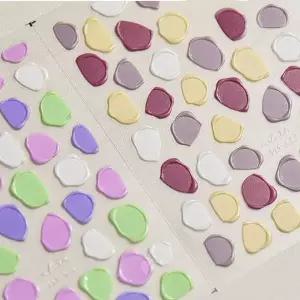 고품질 엠보스티커 씰링네일 손톱스티커 5D네일스티커 씰링네일 (WFK9D30)