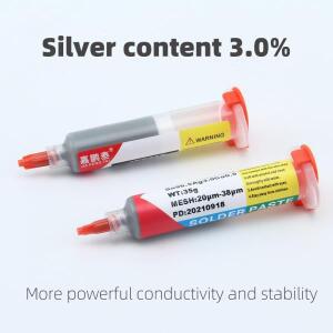 SAC305 니들 납땜 페이스트 융점 217 ℃ 고온 무연은 SMD 용접에 적합 은 3% 함유