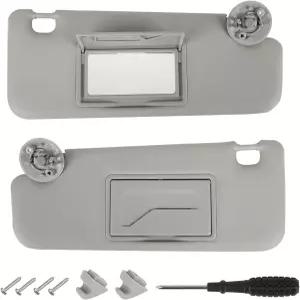 쉐보레 소닉 2012-2020 스파크 2011-2022 인테리어 선쉐이드 교체용 홀더가 있는 좌우 선바이저 쌍