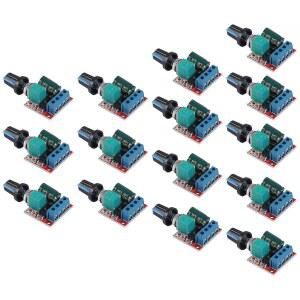 XIITIA 15pcs 5A 모터 속도 제어기 모듈 미니 DC PWM 스위치 제어 LED 디머 3V 6V 12V 24V 35V 최대 90W
