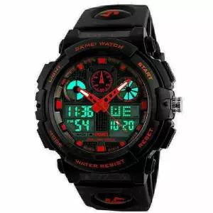 Men 디지털 스포츠 시계 [세금포함] [정품] Date 충격보호 방수 LED 스크린 패션 손목시계 패션시계 명품시