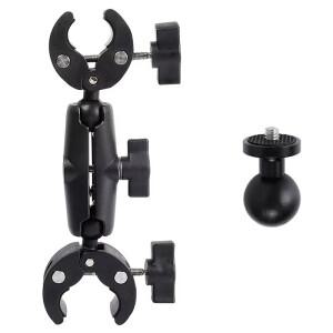 ta360 X4 Go Pro용 카메라 셀카봉 핸들바 스탠드  바이크 오토바이 자전거용 더블 클립 크랩 클램프 브래킷