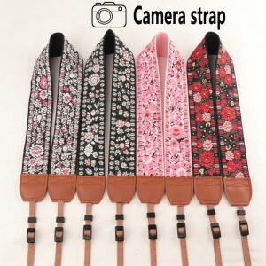 휴대용 카메라 스트랩 조절 가능 면 가죽 어깨 목 벨트 소니호환/니콘 호환 DSLR 디지털