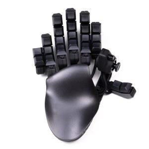 32개의 완전 매핑 가능한 키가 있는 AZERON Keyzen u2013 키패드, 360 홀 효과 조이스틱, 매크로, 조절 인체공학적 디자인, 체리 MX 스위치, N-키 롤오버. (블랙, 레드)