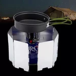 고품질 야외 취사 가스 스토브 바람막이 보호 커버 그릴 (WFK9FOH)