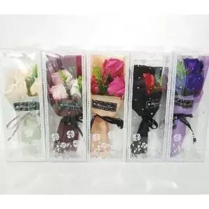 (이거찜) 장미 비누꽃 꽃다발(3송이+포장+플라워박스) WA3BFE6