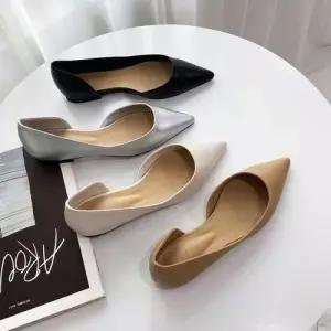 플랫슈즈 봄신발 스틸레토 캐주얼 낮은구두 발편한 WA4388C