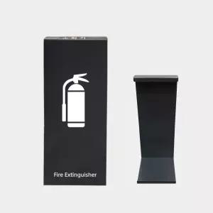 (상단표기)(다크그레이) 사각 스틸 소화기 거치대/거치대/받침대/가림막/덮개/트레이/가리개/표지판/표시함