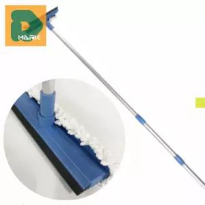 편리한 유리창닦이 2M 높은 창문 먼지 곳 조절 3단 제거 스퀴지 물기 청소 베란다 제거 가정용 청소봉 길이