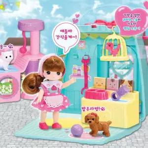 리틀미미 강아지 고양이 놀이터 펫샵 쇼핑 놀이 가방 역할놀이 마트계산놀이 어린이날선물