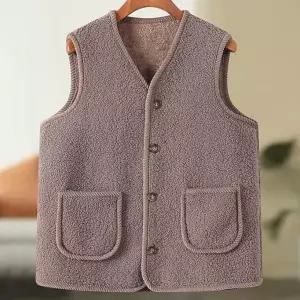 빅사이즈 수면 여성 베스트 엄마조끼 조끼 양털 인기템 포켓 겨울 방한 따뜻한조끼 시즌추천 뽀글이