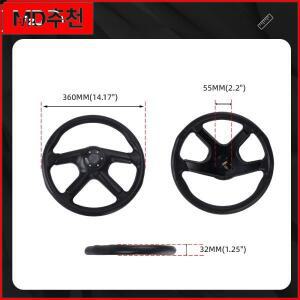 RASTP-유니버설 14인치 350mm 레이싱 스티어링 휠 미끄럼 방지 PU 가죽 자동차 스포츠 액세서리 STW080