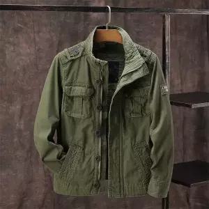 밀리터리 점퍼 군용 군복 야상 전술 아미 자켓 재킷 아우터 두껍고 내구성이 뛰어나며 마모에 강한 남자 남
