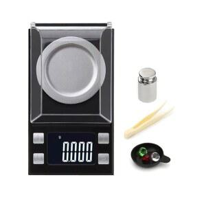 디지털 보석 저울 50g/0.001g, 미니 전자 저울, 파란색 백라이트 LCD 디스플레이 보석, 약용, 1