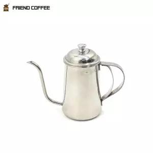 YJ 바리스타 드립포트 0.7L 티주전자 포트 차주전자 실버 카페드리 핸드 커피 커피도구