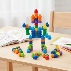 스페셜블럭 컬러 블럭 조립 끼우기 링모양 꼭지 만들기 블럭놀이 SB2512 96pcs