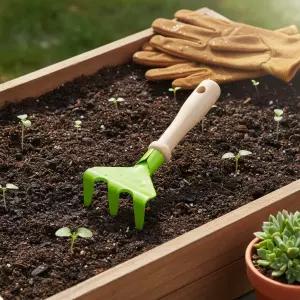 에버어스 핸드레이크 손잡이 갈퀴 갈고리 유아 흙고르개 숲체험 미니 유치원 체험 농기구 원예