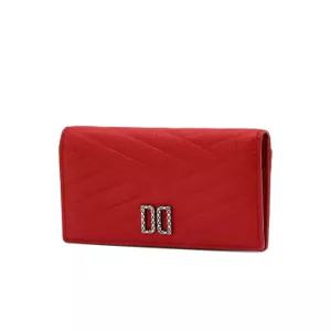 닥스 액세서리 26SS [칼라일]CARLISLE 레드 DD로고 포인트 소가죽 카드지갑 DCWA6E791R2