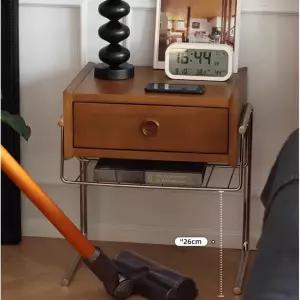 협탁 사이드테이블 테이블 소형 미니 침대 침실 쇼파 소파 원목 나이트스탠드 빈티지 옆 수납장 서랍 포함