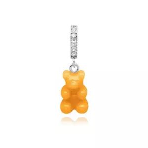 노스텔지아 베어 파베 택시 옐로우 실버 펜던트 참