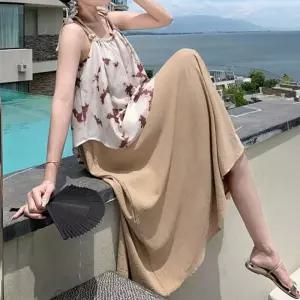 원피스 바캉스룩 체형커버 a라인 블랙원피스 랩원피스 나시원피스 여름하객룩